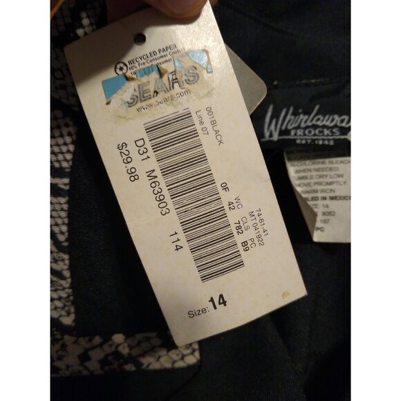 Vtg Whirlaway Frocks Womens 14 Blazer Jacket Button Front Black Snakeskin Trim - Picture 8 of 8